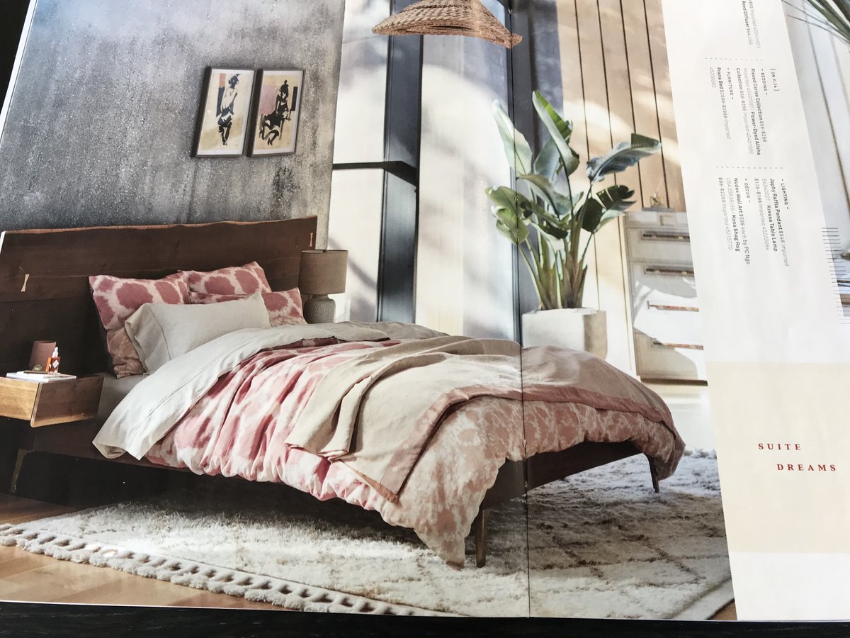 sqrootsofficial's tweet photo. Suite dreams...Anthropologie spring 2020 catalog #squarerootsfurniture @anthropologie #partnerships #creatingsuitedreams https://t.co/QoRXAXitRZ