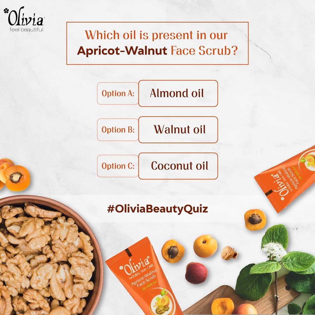 Our quiz is live. Can you guess the correct answer? Two winners will receive amazing Olivia goodies.
.
.
.
.
.
#oliviacosmetics #quiz #gametime #facescrub #walnut #funtime
#loveyourself #selfgoals #HomeBeauty #happiness #beauty #homestuck #todo #pamperyourself #skingoals https://t.co/OmICH0kPMv