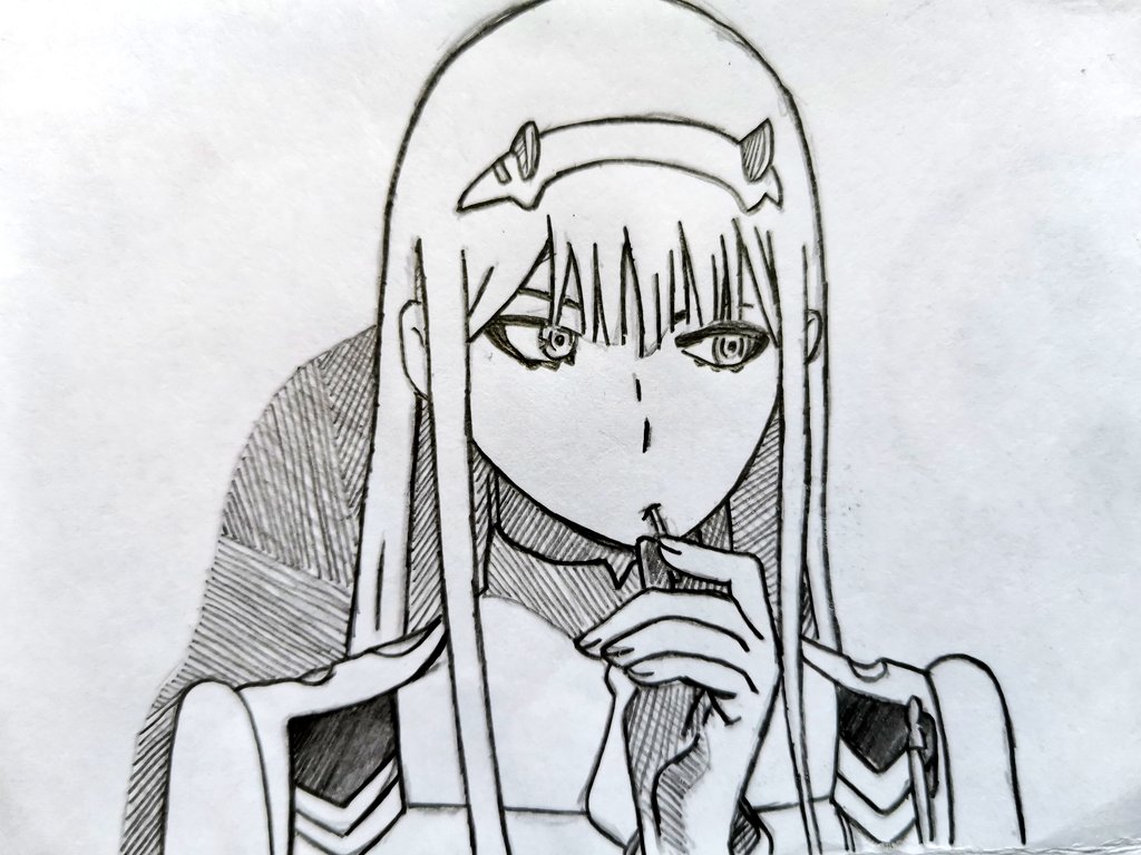 Share 160+ zero two drawing super hot