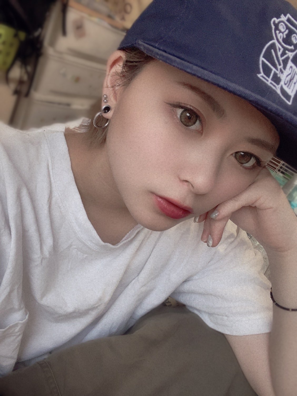 林さん 陽渚タ 前髪いれてストレートキャップ被りたいのに 合うのなくてバイト休憩中にいつも行くe S Pさんフラっとよったら やっとみつけたぁぁぁあ 40s Shorties