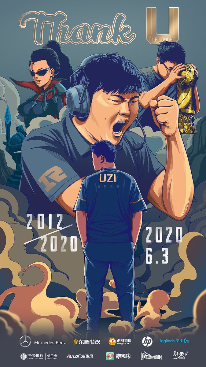 As of today, LPL0006 @UziRNG will officially retire. Uzi was not only the heart and soul of RNG, but also an icon in the esports world as a whole. From a teenager onwards he never gave up and worked as hard as he could to be the best he could in his role, he inspired many.