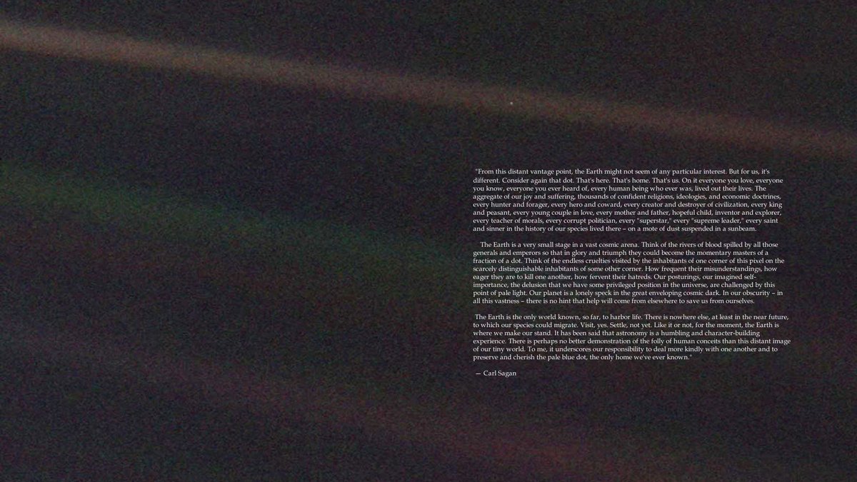 Carl Sagan Pale Blue Dot Wallpaper