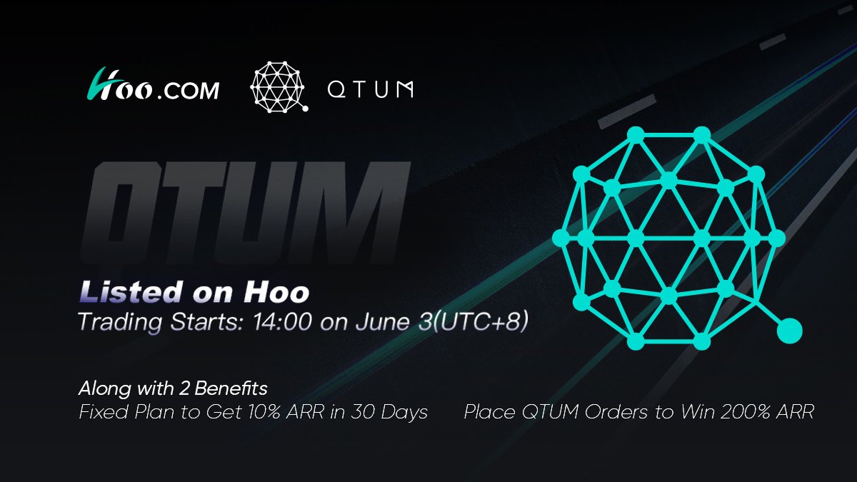 To celebrate the $QTUM listing on Hoo, we’re giving away 250 $QTUM to 50 winners !!💕

✅Follow+RT+Like <a href="/qtum/">Qtum</a> @Hooexchange
✅Tag 3 friends 
✅Join Hoo TG group: bit.ly/2O2nrsW 
✅Join QTUM TG: t.me/qtumofficial

Winners drawn at 14:00 on June 5,2020(UTC+8)