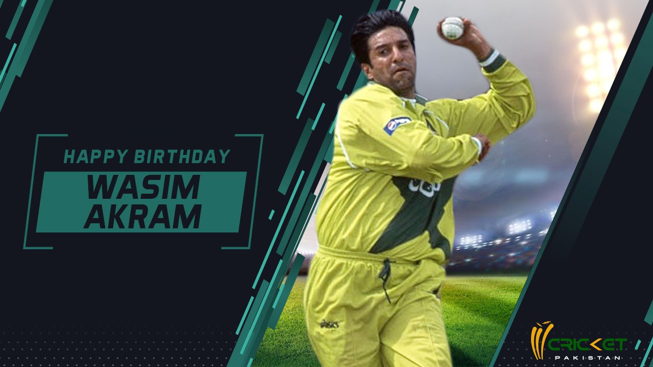 414 Test wickets 502 ODI wickets Happy Birthday to Pakistan\s legendary fast-bowler Wasim Akram 