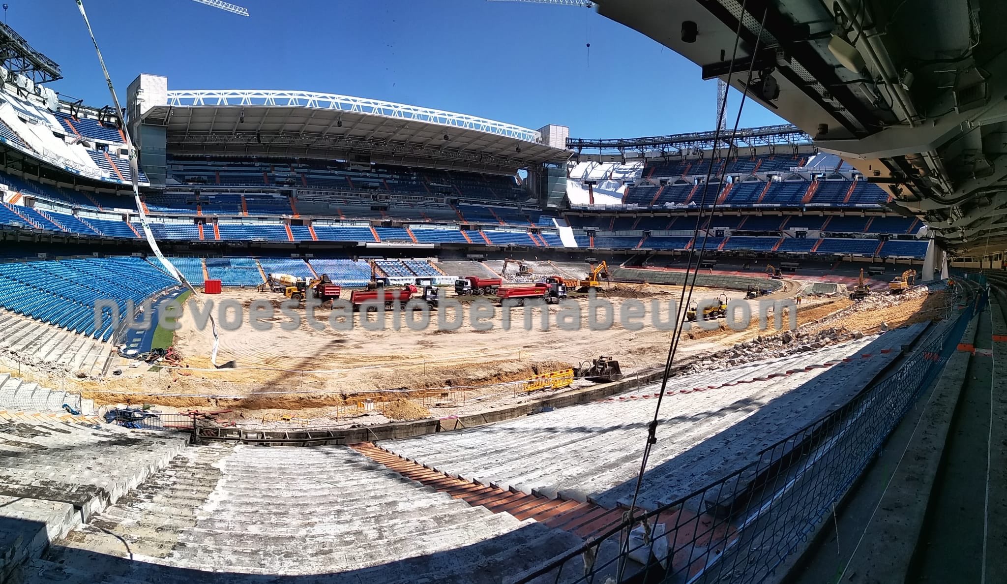 Interior del Santiago Bernabéu (Foto: @nuevobernabeu).