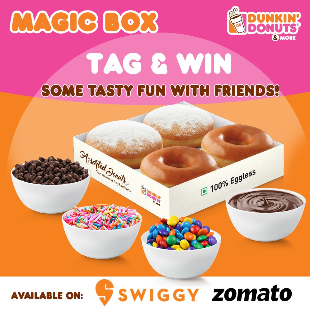 #ContestAlert
Calling out all donut lovers for another exciting contest! We are giving away 10 Signature Box of 6 Donuts! So, tag another donut lover friend and you could both win!
#Contest from 3rd - 9th June.
Read T&C from - https://t.co/6elZHcJ4Xy
#dunkindonuts #DunkinIndia https://t.co/n6PguXtqVA