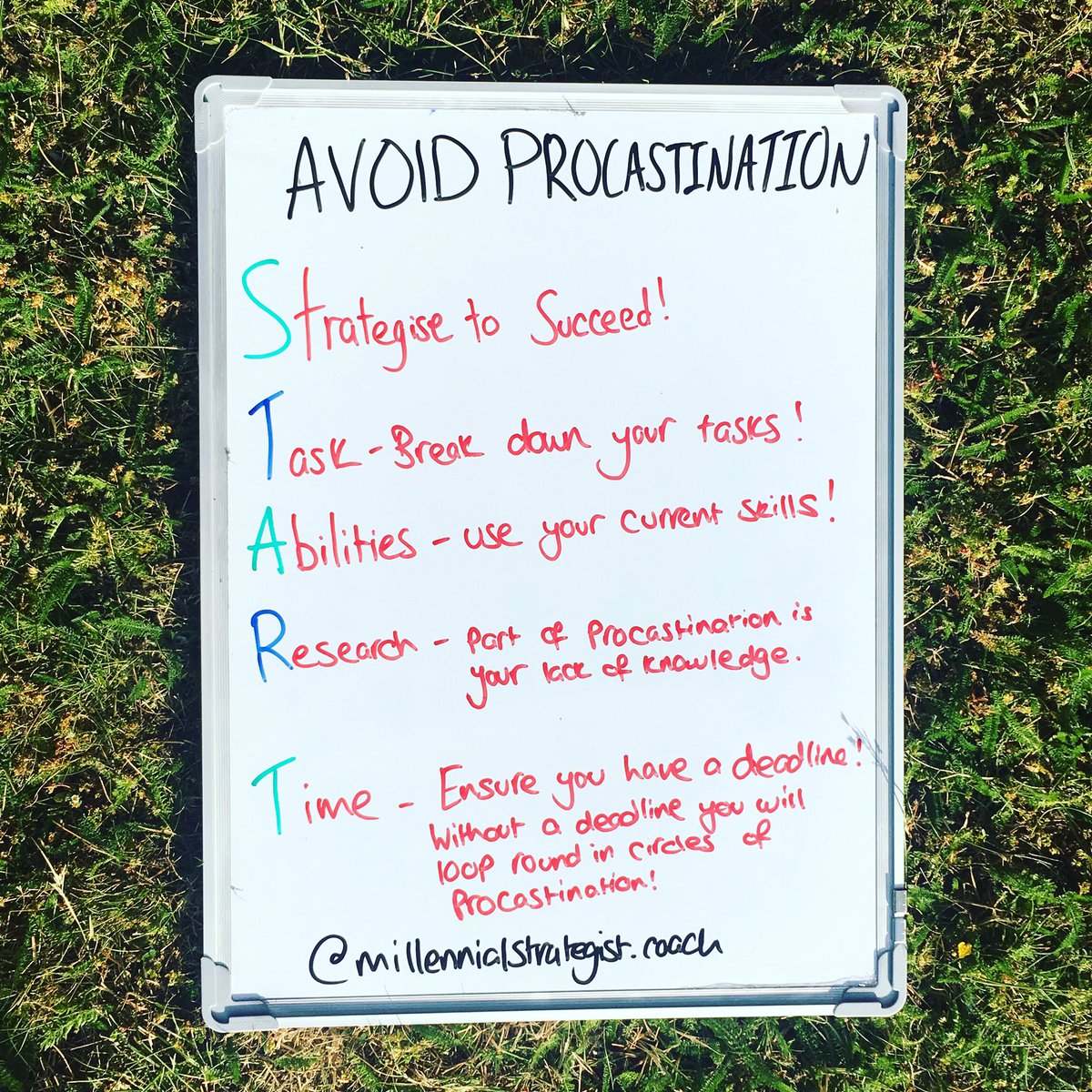 CoachMillennial's tweet photo. 🚨Avoid Procastination🚨
Follow these 5 logical steps to avoid #procrastination!🚦START TODAY🚦
✅Virtual Career &amp; Confience Coach
#Millennials #WednesdayMotivation #Jobs #success #goals #coaching #JaySheety #investment #Strategise #research #abilities #tasks #time #covid19 #Job https://t.co/D6ydyF9yV4