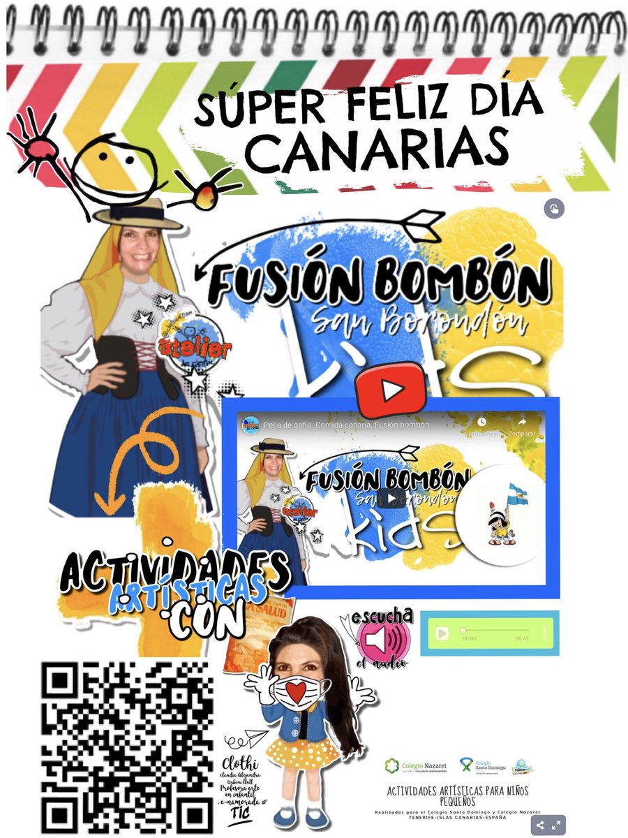 clothiurbani's tweet photo. 💊Pildorita 19 #atelierenCASA conmemorando el día de canarias tutorial Clothi receta de bombones de gofio+actividades artísticas con gofio 👉🏼 https://t.co/KKxOfqvaLQ @Csdomingo @RealejosNazaret #canarias #gofio #bonbones https://t.co/AIDJXu4yKF