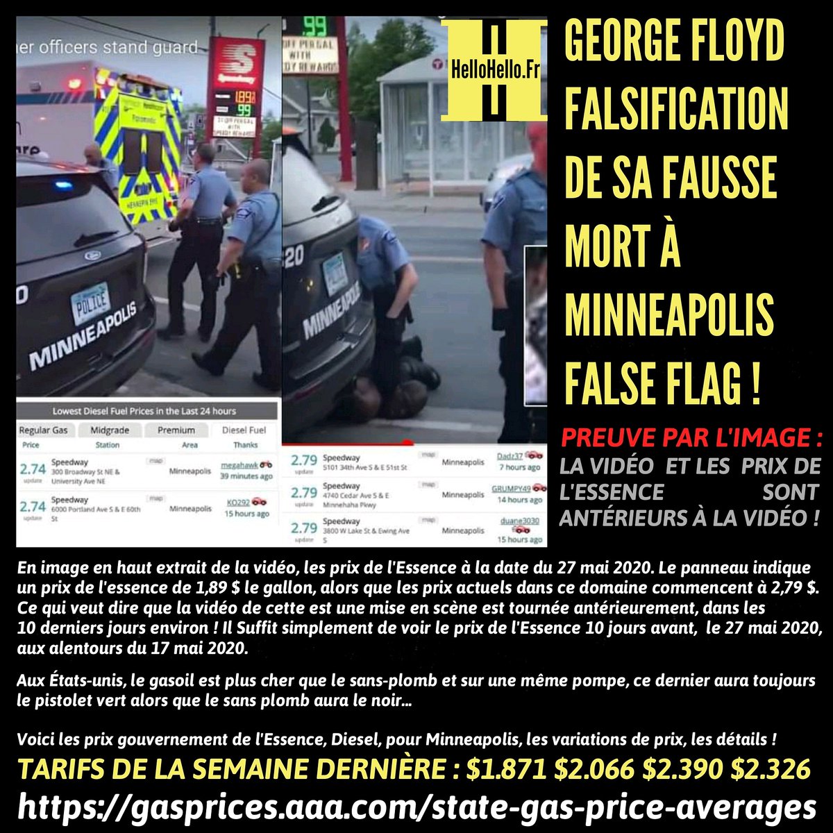 HelloHelloInfo's tweet photo. #GeorgeFloyd : #Minneapolis #CrisisActor
➡️https://t.co/yLfltI3DvX
#HelloHelloInfo #HelloHelloNews #InfoDuPeuple #GJ #Covid #Boycott #InfoDissidente #FrExit #StopCorruption #IntelligenceCollective #GlobalDebout #ConvergenceDesLuttes #GiletsJaunes #OnVautMieuxQueCa #OnBloqueTout https://t.co/fALkZHGcLL