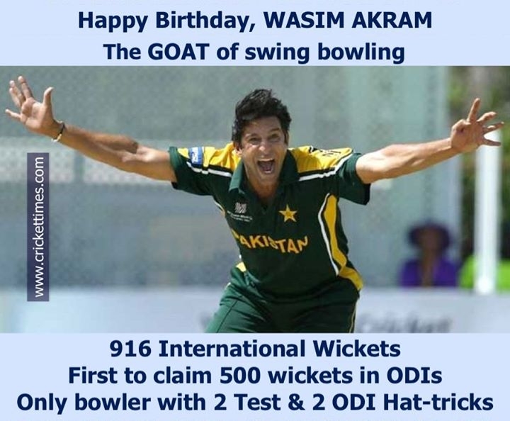 Happy Birthday, Wasim Akram 