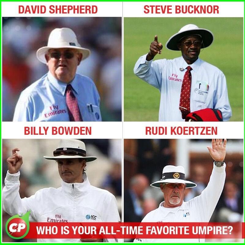 Umpiring is one of the most crucial and difficult parts of any Sports. And in Cricket, umpires have it more difficult than any other Sports.

Which one of them is your favorite?

#CricPlay