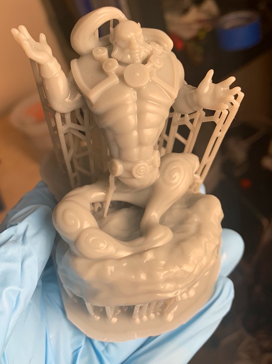 ModBotArmy's tweet photo. Awesome little genie print. Printed on the @lotmaxx CH-10 using @SirayaTech Fast Grey resin 😬 https://t.co/PVYWCVJtR8