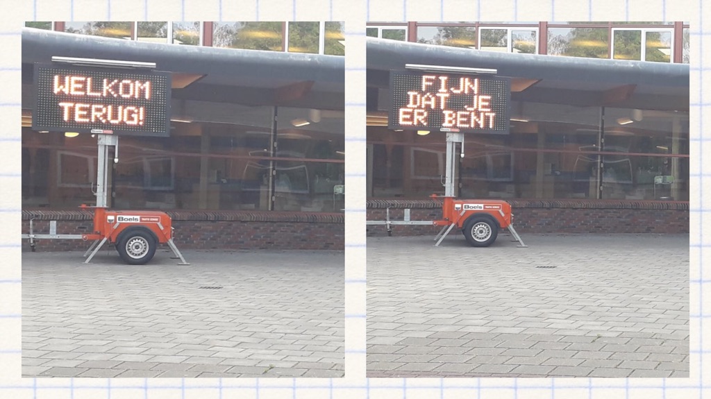 Welkom terug <a href="/bornegocollege/">Bornego College</a> voor onze leerlingen die weer naar school mogen! #heerenveen #welkomterug