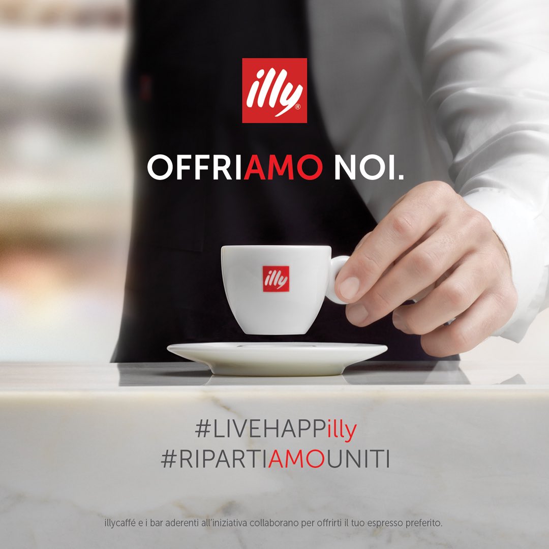 maxpog's tweet photo. 🇮🇹 Today June 3rd, illycaffè offers an espresso to Italy that restart again: a small moment of happiness for all. ❤️ https://t.co/Cf6K24cA9P
#offriAMOnoi #ripartiAMOuniti #LIVEHAPPilly https://t.co/jHvQtmWMM5