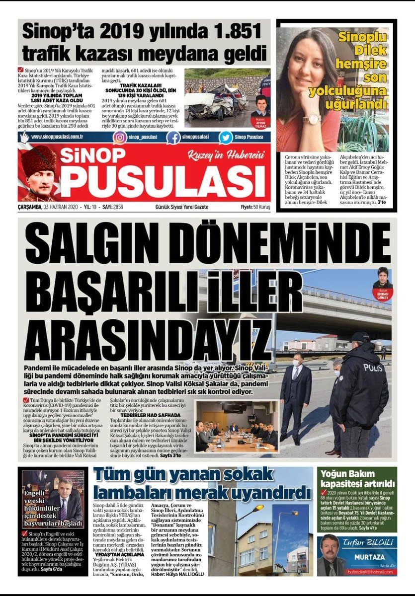 Sinop Valisine teşekkürler.Halük biliyor da balıklar bilmiyor işte.