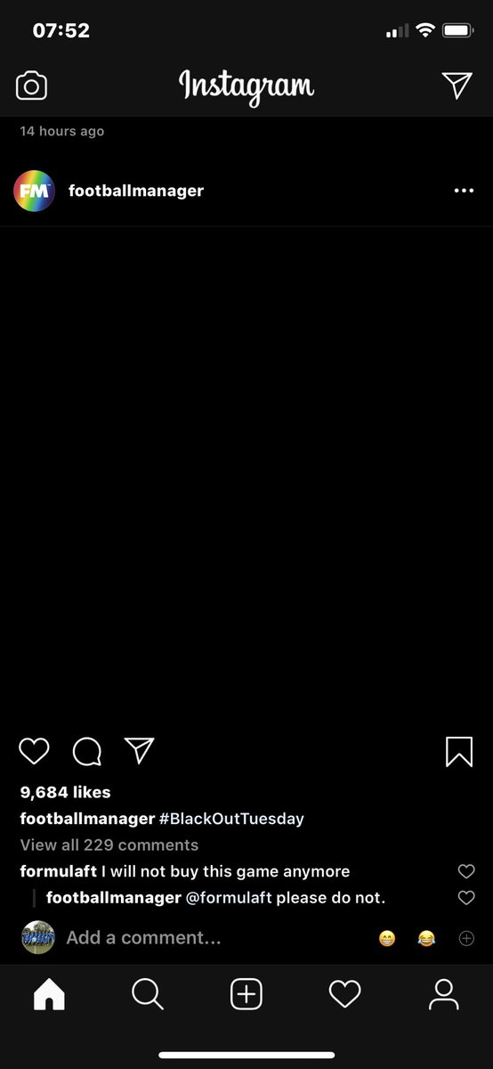 joeboote's tweet photo. @FootballManager I praise you for this reply! #BlackLivesMattter https://t.co/oTZH3KTL0k