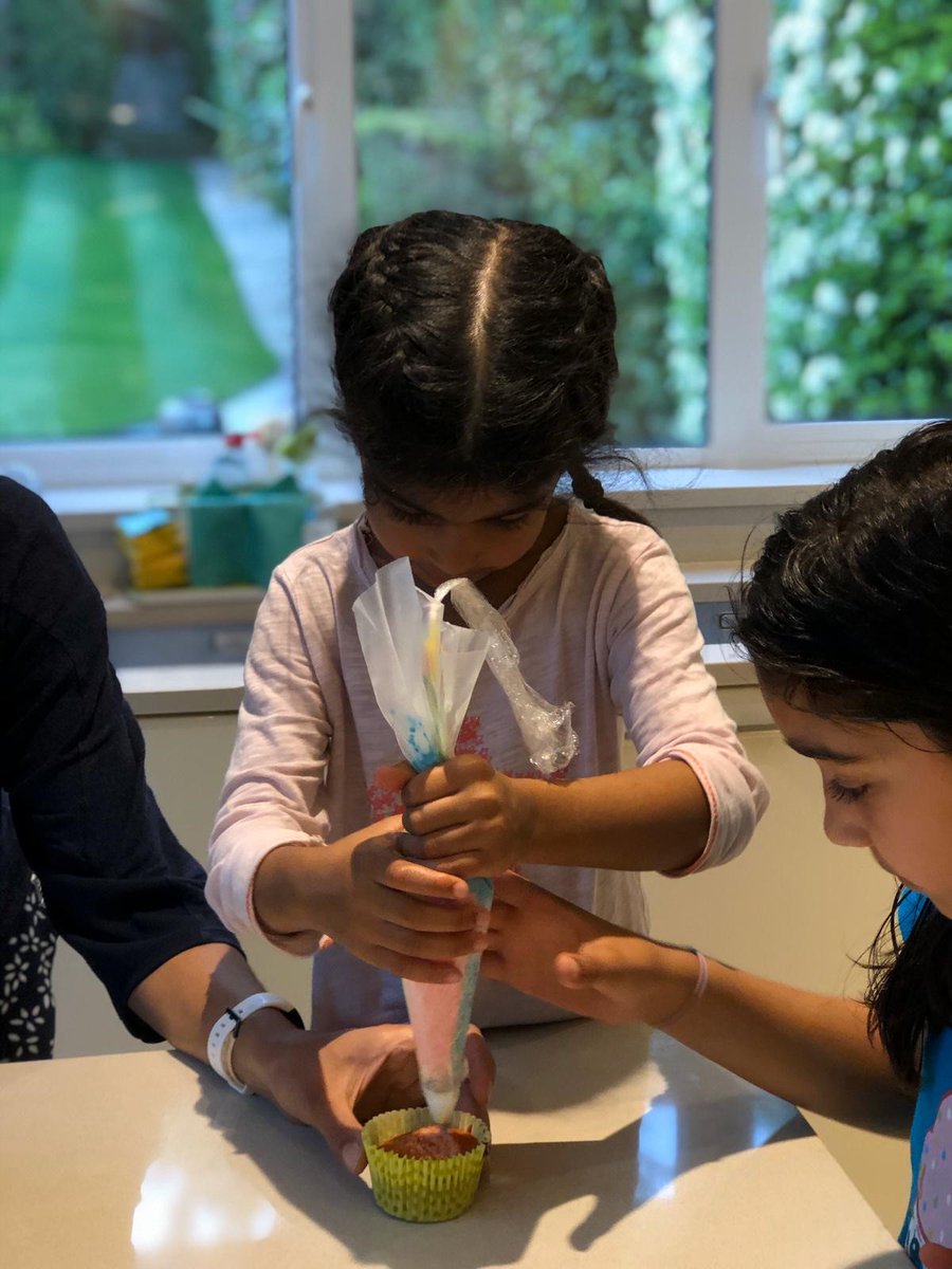 NLCS_JuniorSch's tweet photo. Another lovely share of #NLCSAtHome ! Yesterdays capacity maths exploration and a rather delicious cupcake creation! https://t.co/ppAb4NFqaP