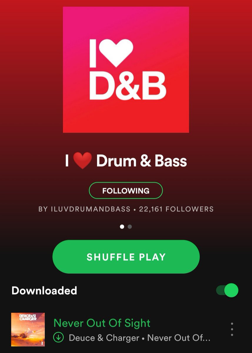 'Never Out Of Sight' is now up on the awesome <a href="/iluvdrumnbass/">i ❤️ Drum & Bass</a> <a href="/Spotify/">Spotify</a> <a href="/SpotifyUK/">Spotify UK & Ireland</a> playlist! bit.ly/iluvdnbneverou…