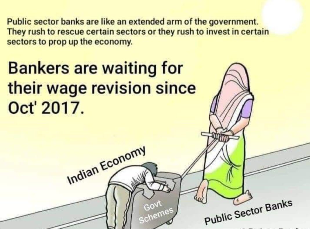 bankersvoice001's tweet photo. When the government is not listening to the bankers even after millions of people speak, how can the common man think that the government will protect their interests and their good days will come.
#944Days
#banknirbharbharat
#bankersfightcorona
#bankersunited https://t.co/gA29SwbjaY