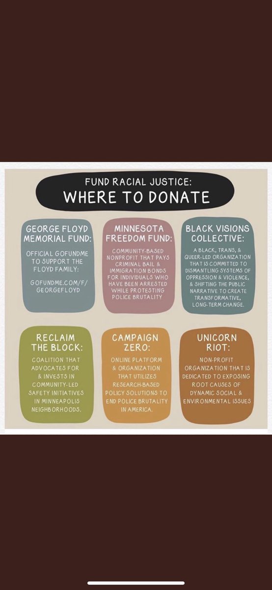 Please donate if able. #BlackLivesMatrer #BLM #fucktrump #fuckracism Don’t be silent, stand up against racism.