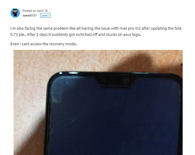 lbi2022's tweet image. @ASUSIndia @sharmadinesh ATTENTION!! IMPORTANT FOR ASUS ZENFONE MAX PRO M2 users. It is noticed Asus rolled ot software updte wit bug wch is causing phone motherboard damage and asus is asking to replace motherboard with 80% cost of phone cost. #boycottasus #zenfone #exposedasus
