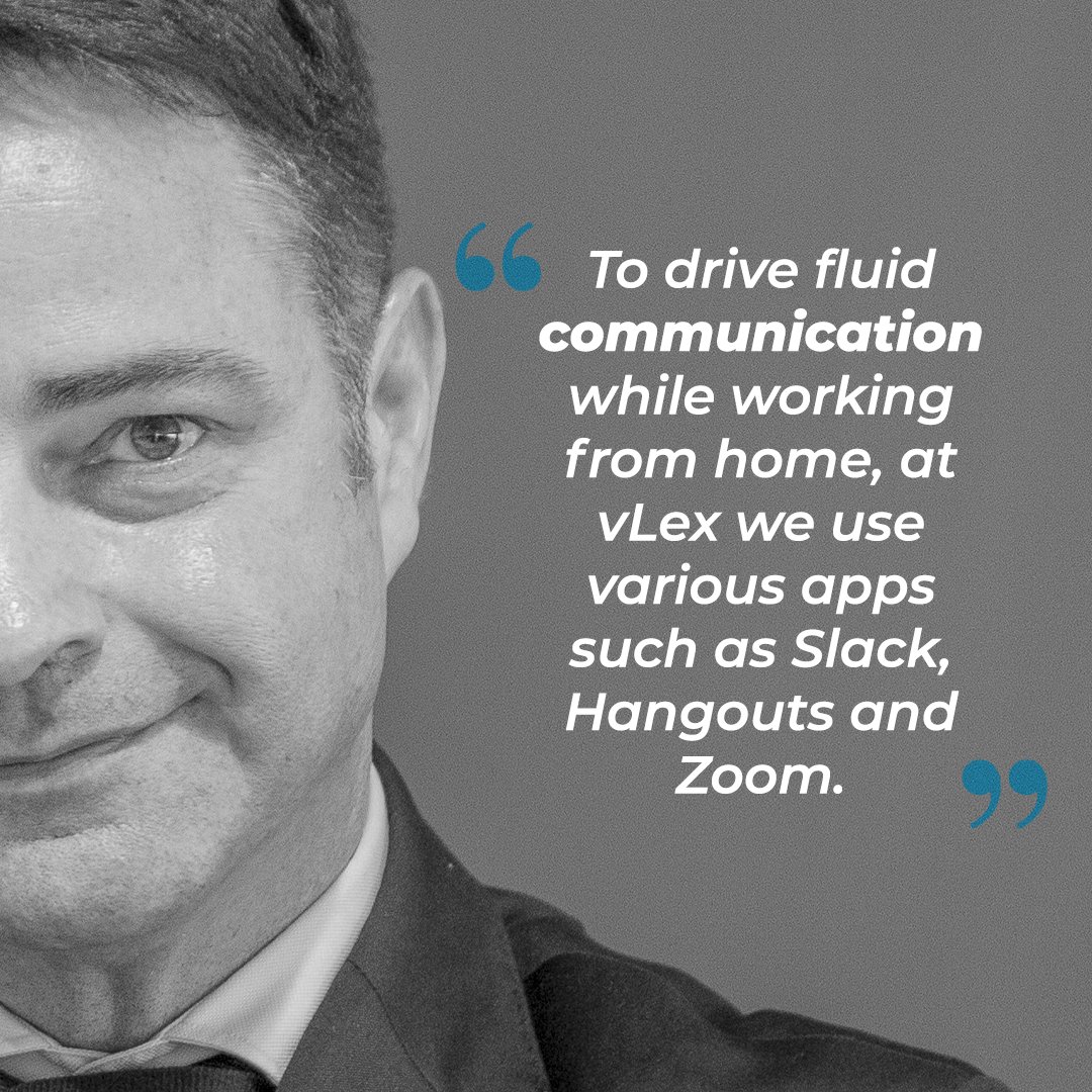 Glegaltechhub's tweet image. Check out the results of the #LegalTechSurveyWeek. Today, Ferran Sala, European CEO at @vlex_es, tells us what are the best communication and organizational tools that they are using while working from home. 

#GlobalLegalTechHub #legaltech #innovation #digitaltransformation