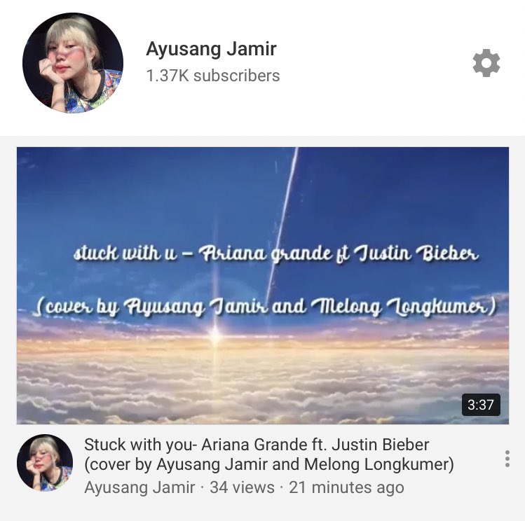 AyusangJ's tweet photo. Stuck with you- Ariana Grande ft. Justin Bieber (cover by Ayusang Jamir ... https://t.co/KaW8mqIkvp via @YouTube https://t.co/sMTZBDSauz