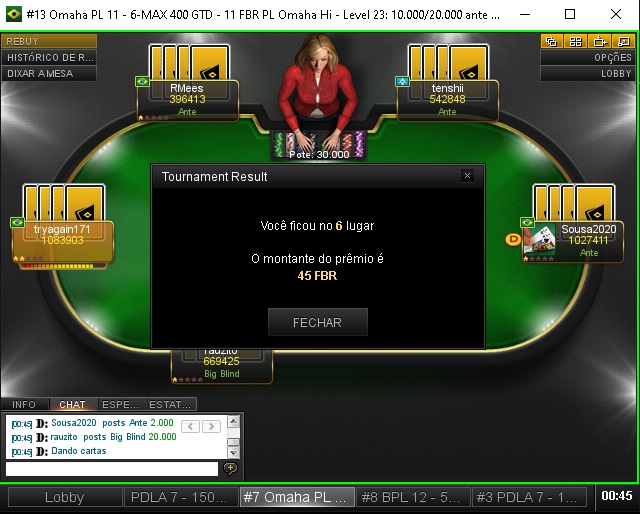 Cauefg's tweet photo. Dia terrível hj pro poker

Joguei os principais torneios da noite e fui simplesmente humilhado pelo baralho
n tem o q fazer, por mais q eu ajustasse meu mindset pra n tiltar, todos os torneio q eu cai, sem exceção, eu estava na frente e perdi turn/river
faz parte
amanha tem mais https://t.co/FdMOeFIf9B