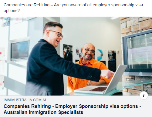 Companies are Rehiring – Are you aware of all employer sponsorship visa options?immiaustralia.com.au/blogs/companie…