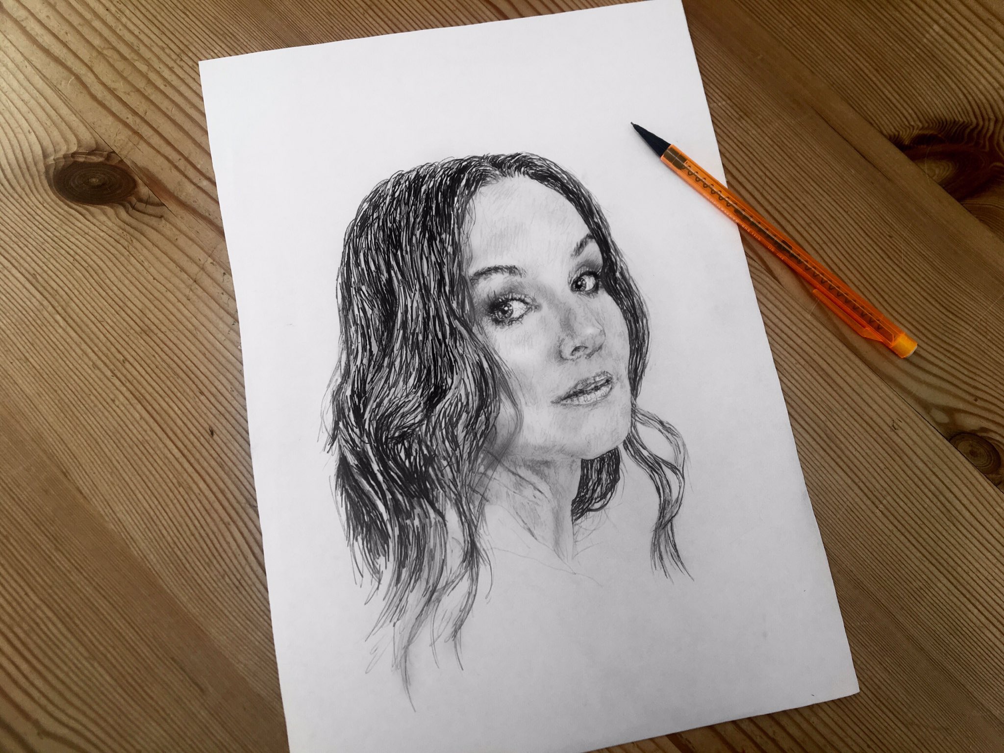 Finished my drawing of Sarah Wayne Callies - happy late birthday        hope you like it :) 