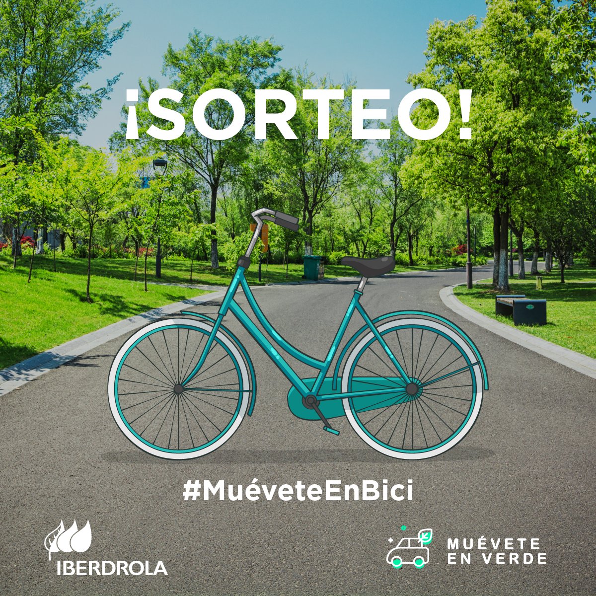 ¡Te ayudamos a que tu desescalada vaya sobre ruedas! Participa en nuestro SORTEO junto a @Mueveteenverde por el #DiaMundialDeLaBicicleta y gana 2 bicis de paseo🚲 
👉🏻 Síguenos
♻️ RT 
🗣️ Comenta con iniciativas que fomenten la movilidad sostenible con el hashtag: #MuéveteEnBici