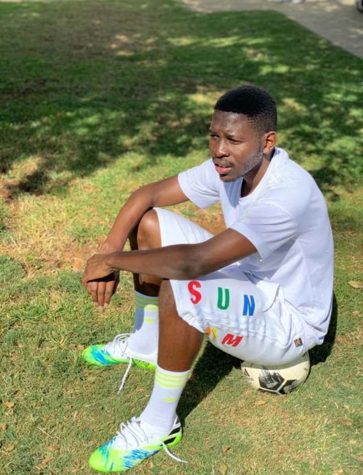 \\\ Aubrey Modiba with his new <a href="/adidasZA/">adidasZA</a> NEMEZIZ boot from the #Uniforia pack #createdbyadidas