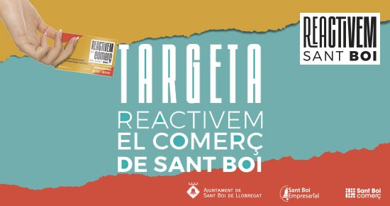 AjSantBoi's tweet photo. Els comerços i serveis de Sant Boi ja es poden adherir a la campanya de la targeta moneder #ReactivemSantBoi. Ajudem les famílies amb infants i donem suport a la reactivació del comerç de proximitat. 
📝 https://t.co/Xjx6X5crI3
👉 https://t.co/fo486N4yms #santboi https://t.co/DV7a1RjJ8n
