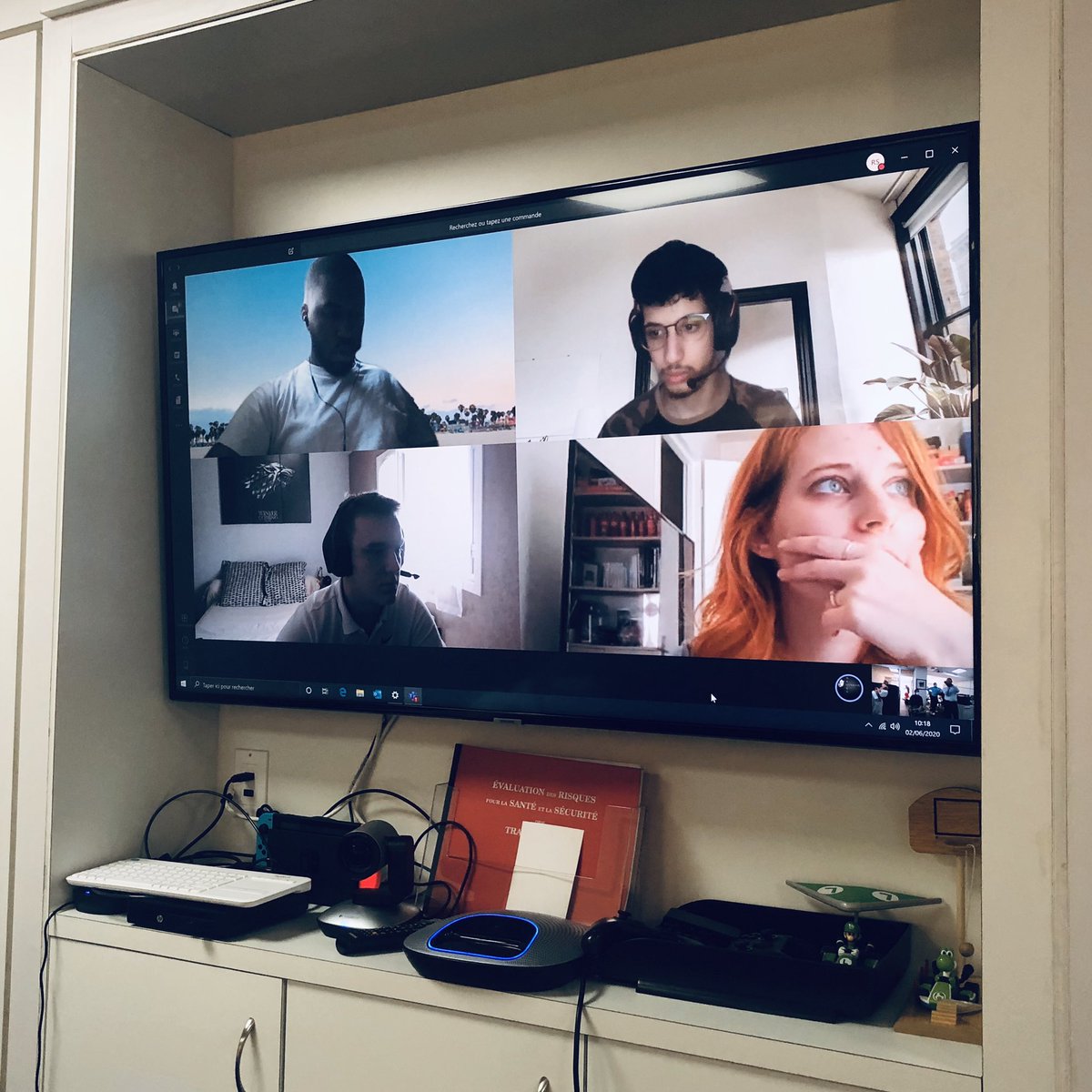 sidexpert's tweet photo. Réunion Technique dans le monde d’après. Un savant mélange de télétravail et d’application des gestes barrières. #LaventureSID #continuitédeservice https://t.co/sUcss6cLG3