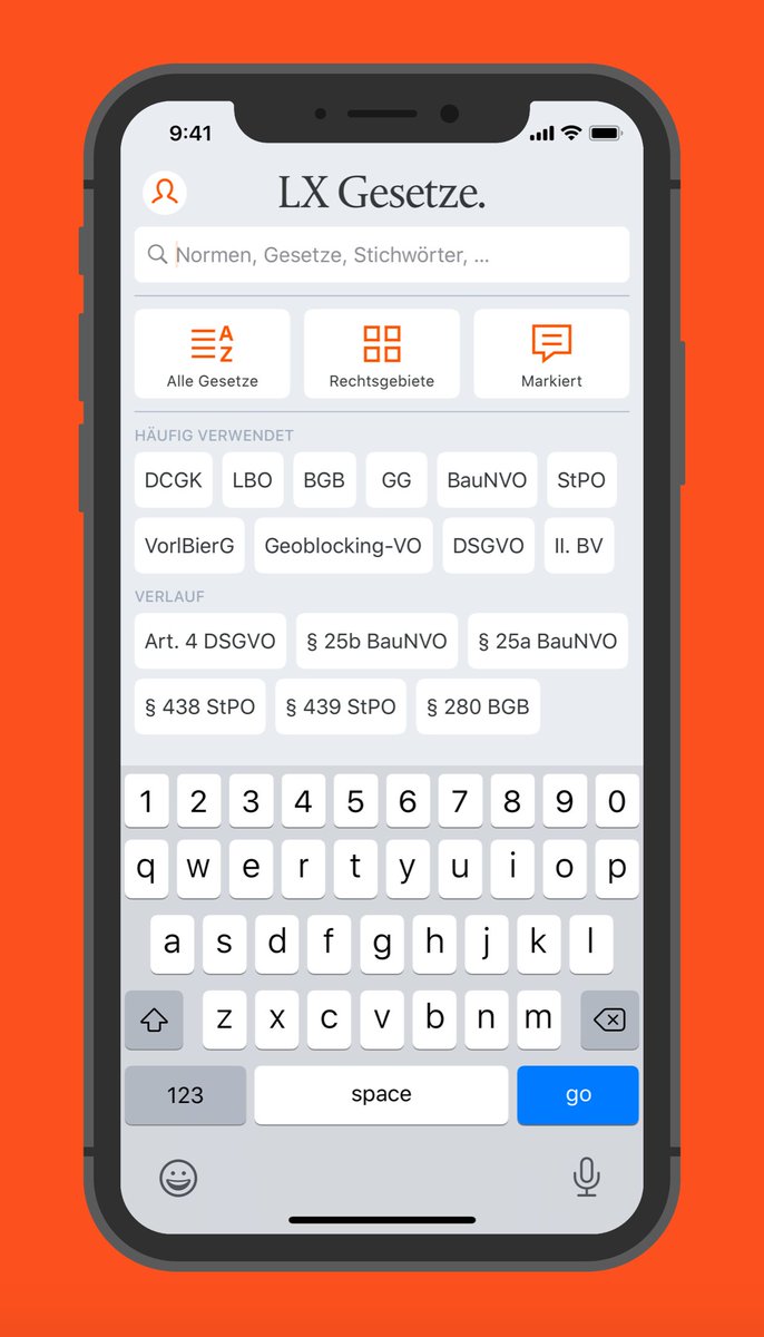Die neue Startansicht von LX Gesetze — der Verlauf ist nun direkt sichtbar und ermöglicht noch schneller zu eben besuchten Normen zurück zukehren.
Hinter dem Markiert-Button befindet sich eine Übersicht über alle von dir markierten Textstellen.

gesetze-app.de/download