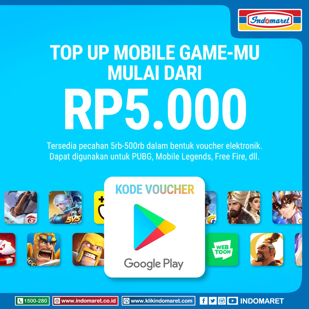 Indomaret On Twitter Top Up Mobile Game Mu Mulai Dari Rp5