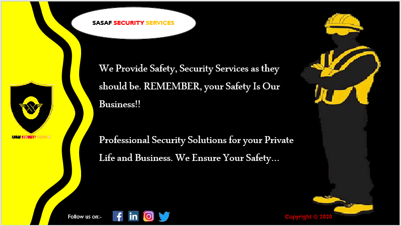 Sasaf_Security's tweet photo. We Provide Safety, Security Services as they should be. REMEMBER, your Safety Is Our Business!!

Professional Security Solutions for your Private Life and Business. We Ensure Your Safety...💯🇵🇬💪

#sasafsecurityservices #safety #securitysolutions #private #business https://t.co/GAvsbq9N7k