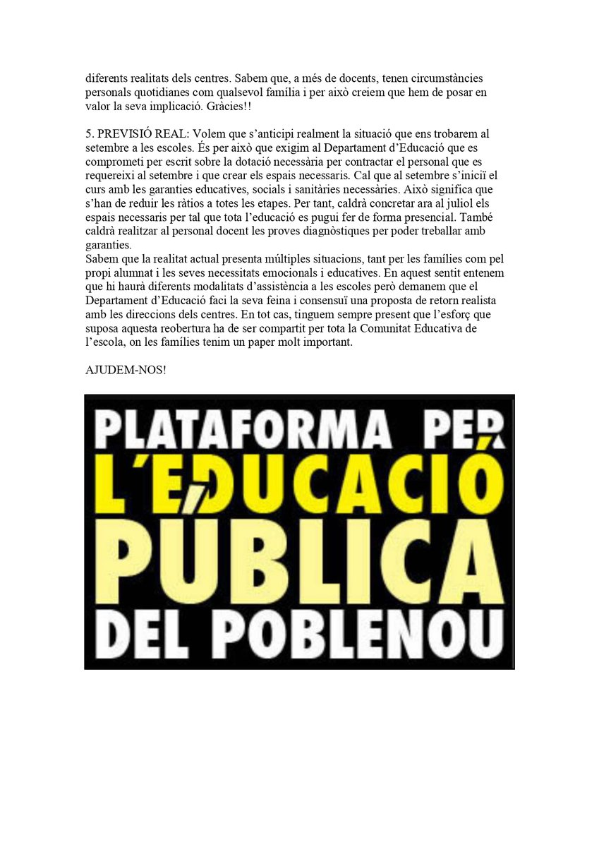 PlataformaEducacióP9 tweet media