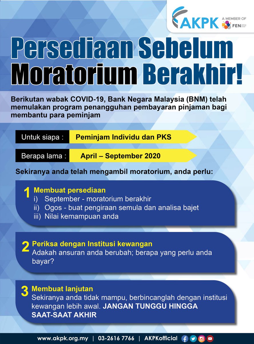 Akpk moratorium extension 2021