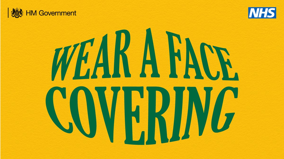 10DowningStreet's tweet photo. If you are going to be in an enclosed space today, remember to wear a face covering if you can. 
 
#StayAlert https://t.co/pRr55ZTeh7