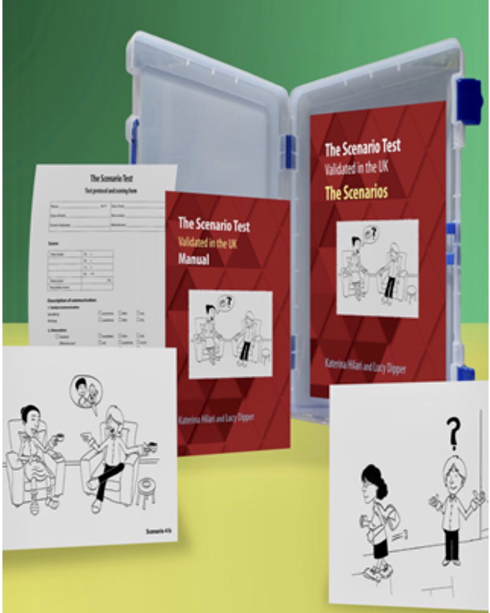 KaterinaHilari's tweet image. Looking for a measure of communication in daily life for people with #stroke #Aphasia? The #ROMACOS The Scenario Test is now available in English! Available from jr-press.co.uk/the-scenario-t… 
With 15% off during #JuneAphasiaAware 
#slp #slpeeps 
@LucyDipper @CityLCS @CATs_Aphasia