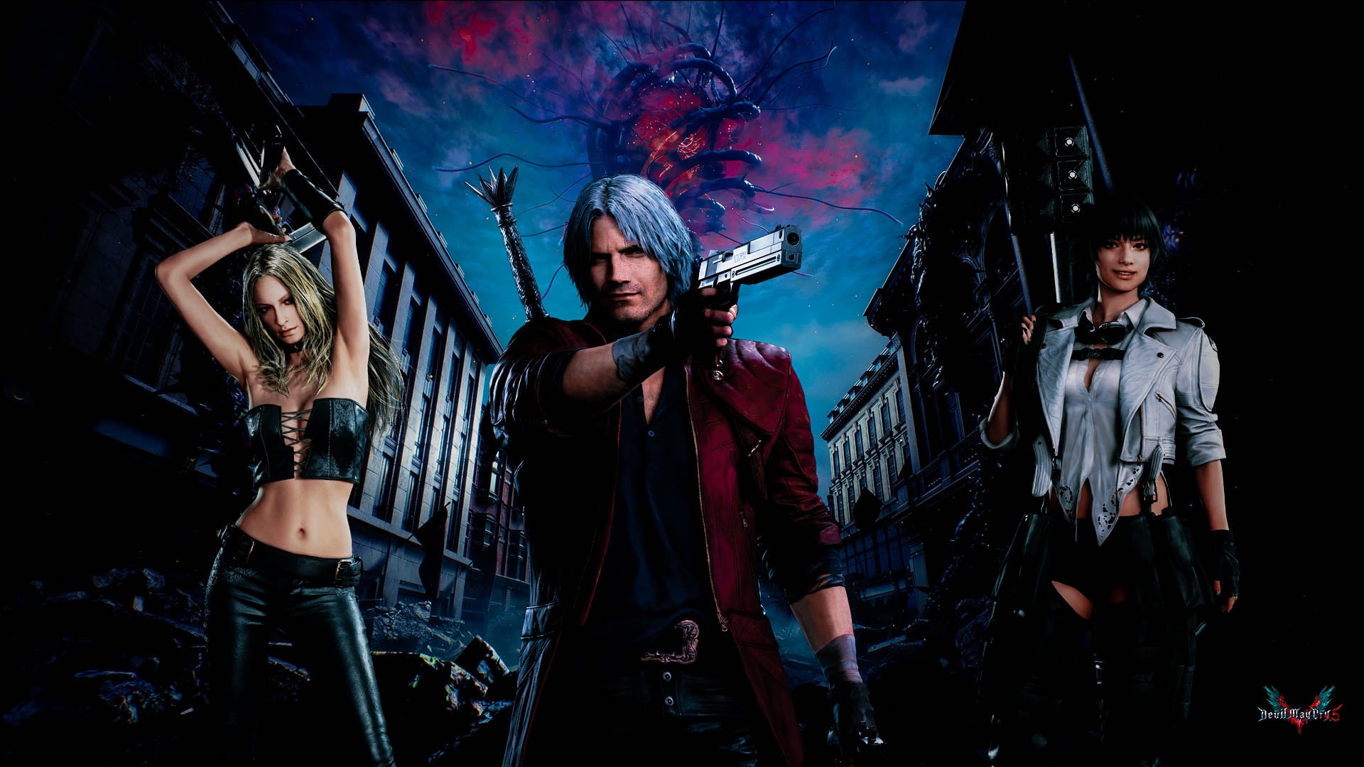 Mayawitch Naisen団 Devilmaycry5 ダンテ トリッシュ レディ 悪魔と人間のハーフ 悪魔 人間 巫女 と色物合わせの3人なんだけど 相性は良いのよねぇ 肝っ玉強い女性ばかりです Dmc Dmc5 Devilmaycry Devilmaycry5 デビルメイクライ