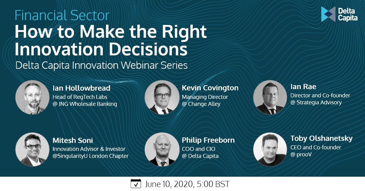 prooV_inc's tweet photo. Join us for a discussion on how to make the right #innovation decisions with #banking, #technology, and strategic consulting experts - June 10 at 5PM BST. https://t.co/rn3emmolKf 
@tobyol https://t.co/0MPZSjcQOg