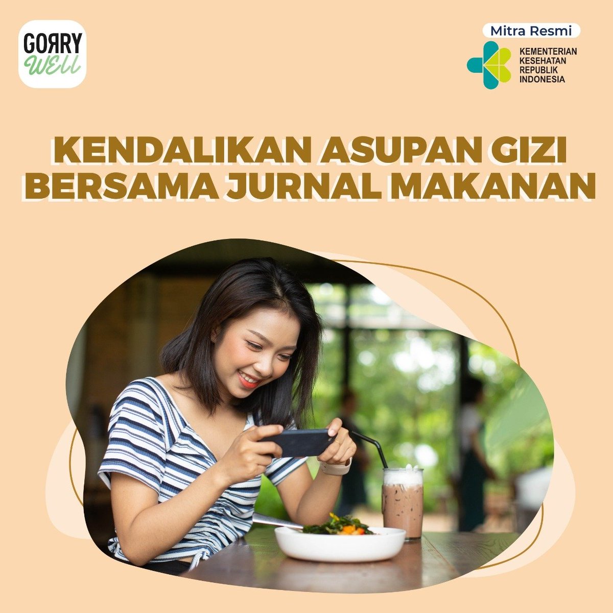 gorry_well's tweet photo. Bingung ya, makanan di depan mata bakal tambah imun atau manyun? Kan hari gini harus cermat buat jadi sehat. 

Makanya pake fitur Food Journal di aplikasi GorryWell. Cusss ke appstore ato playstore! 
#wellness #healthyliving #indonesia #sehat #hidupsehat #kesehatan #gorrywell https://t.co/hZGNLF89wN