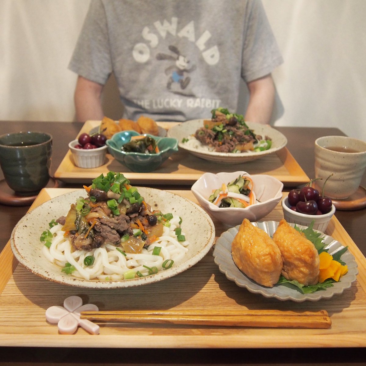 暑い 日 の 晩 御飯