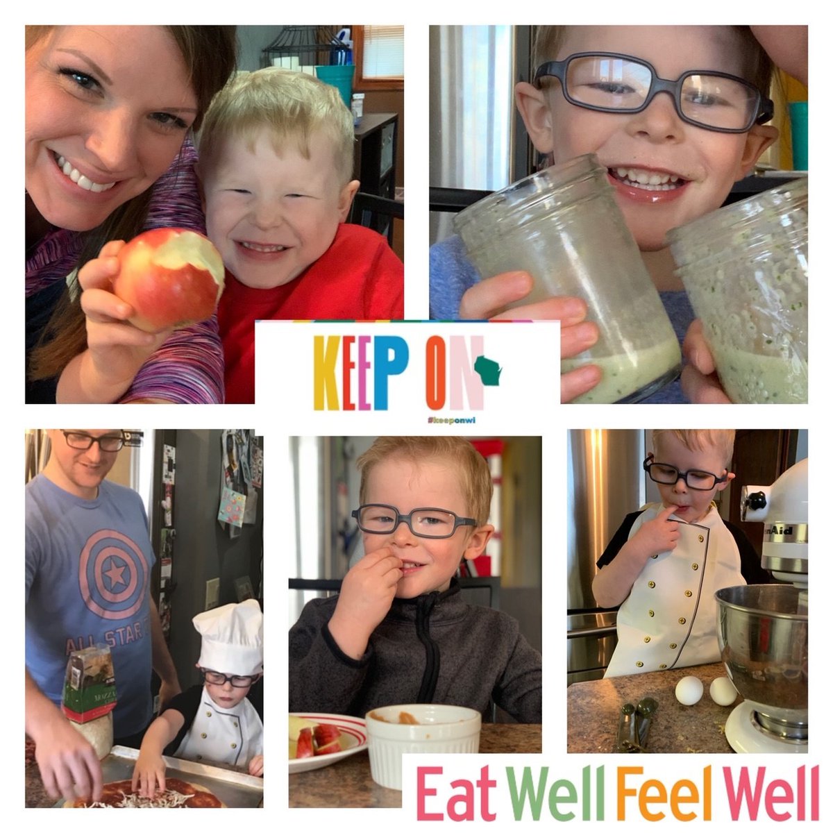 Consider this next self-care tip from District Student Services. Making mindful food choices during COVID 19 does not have to feel overwhelming. Cooking &amp; eating can be a fun and meaningful part of your family’s routine! #KeepOnWI #KeepOnCooking ow.ly/doGZ30qG9g5 <a href="/KeepOnWi/">Keep On WI</a>
