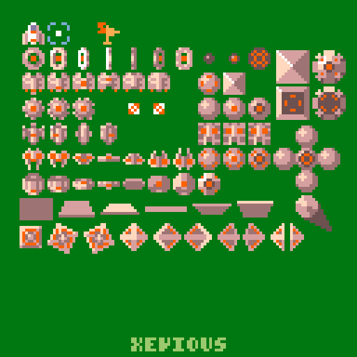 ゼビウス 練習 #dotpict #pixelart