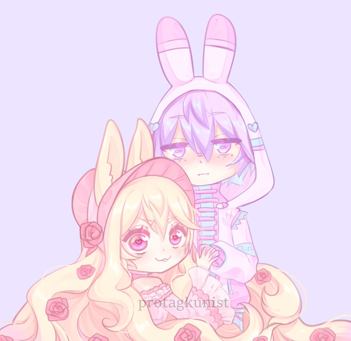 protagkunist's tweet photo. Day 7 of #10daysofinfluence , I drew my OCs Milo and Aurora! They've inspired me so much and I love them dearly 💗🥺

#chibi #art #digitalart #artistsontwitter #chibiart https://t.co/swgD5BY9zr