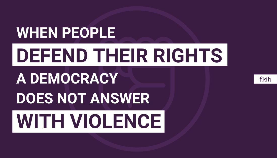 fidh_en's tweet photo. ✊Protesting is a right.
✊Reporting institutional violence is a right.
✊Rejecting murderous racism is a right.

We condemn the violent repression toward the numerous protests in the USA and attacks on liberty by @realDonaldTrump 
#BlackLivesMatter https://t.co/2PqJBukEfq