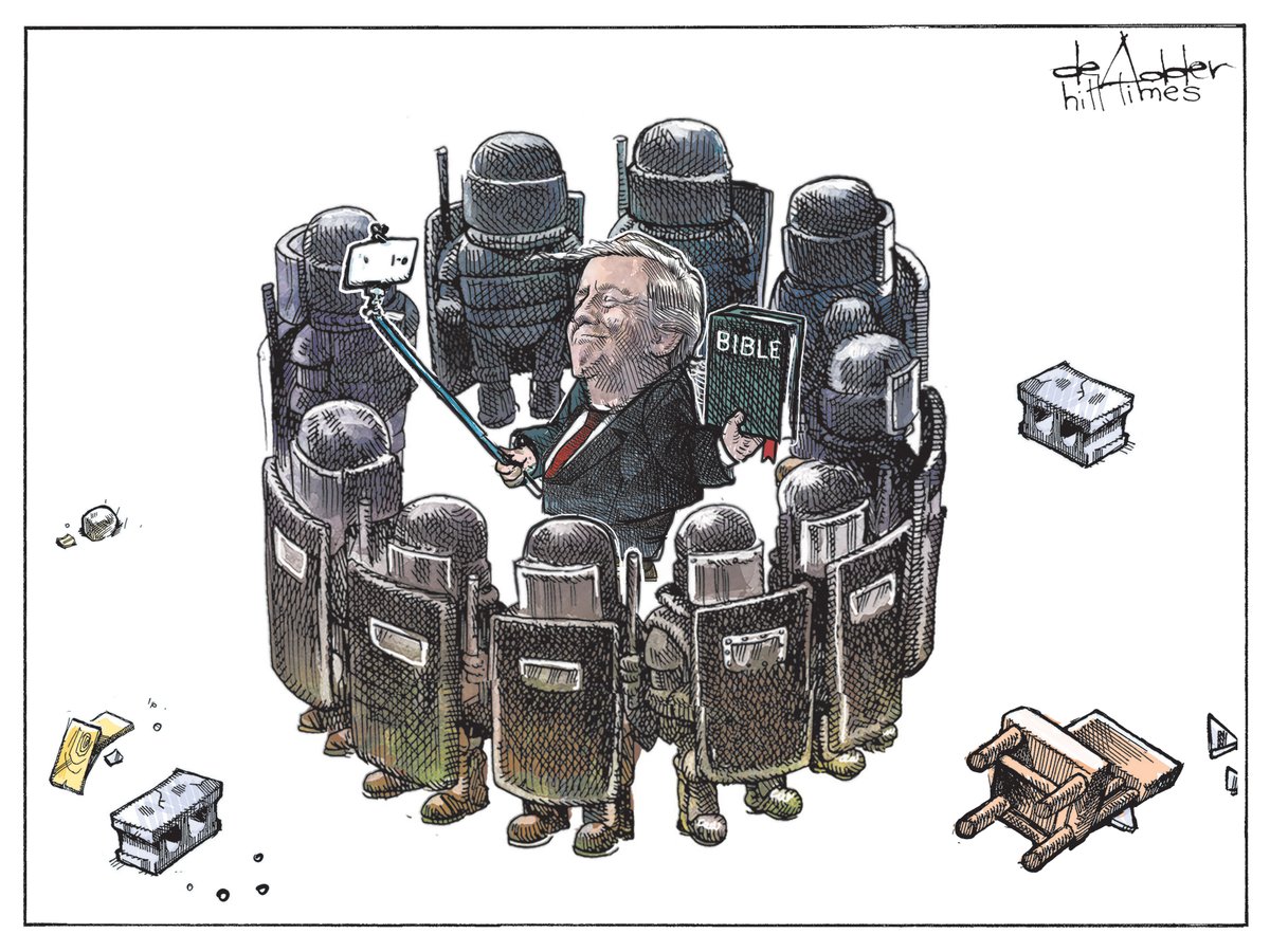Cartoon for <a href="/TheHillTimes/">The Hill Times</a> #TrumpOut2020 #TrumpDictatorship #PhotoOp #trumphotoop